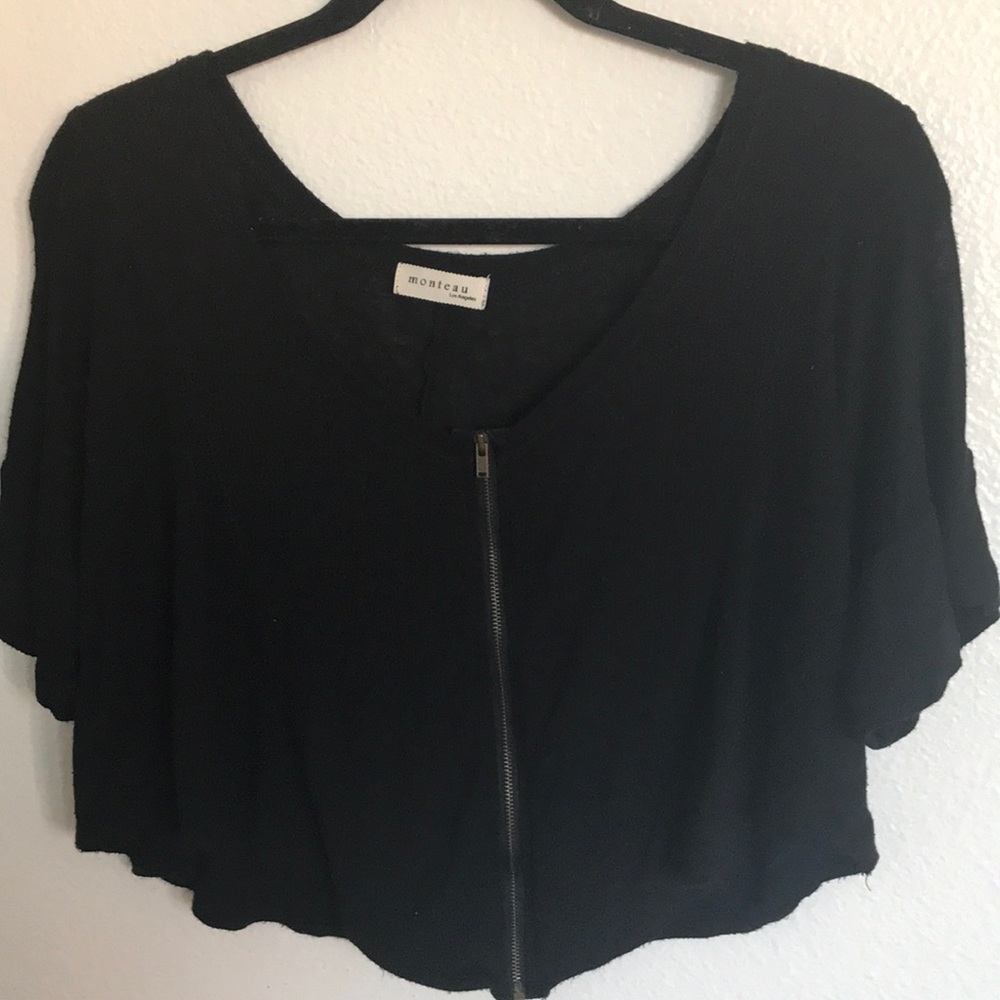 Black cardigan
